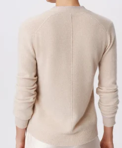 Cashmere Long Sleeve Cardigan - Soft Oatmeal