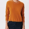 Cashmere Long Sleeve Pullover - Cornelian Stone