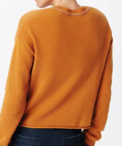 Cashmere Long Sleeve Pullover - Cornelian Stone