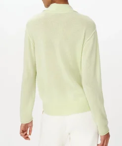 Cashmere Oversized Polo Sweater - Mint Tint