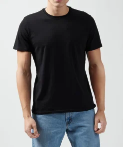 Classic Jersey Crew Neck Tee - Black
