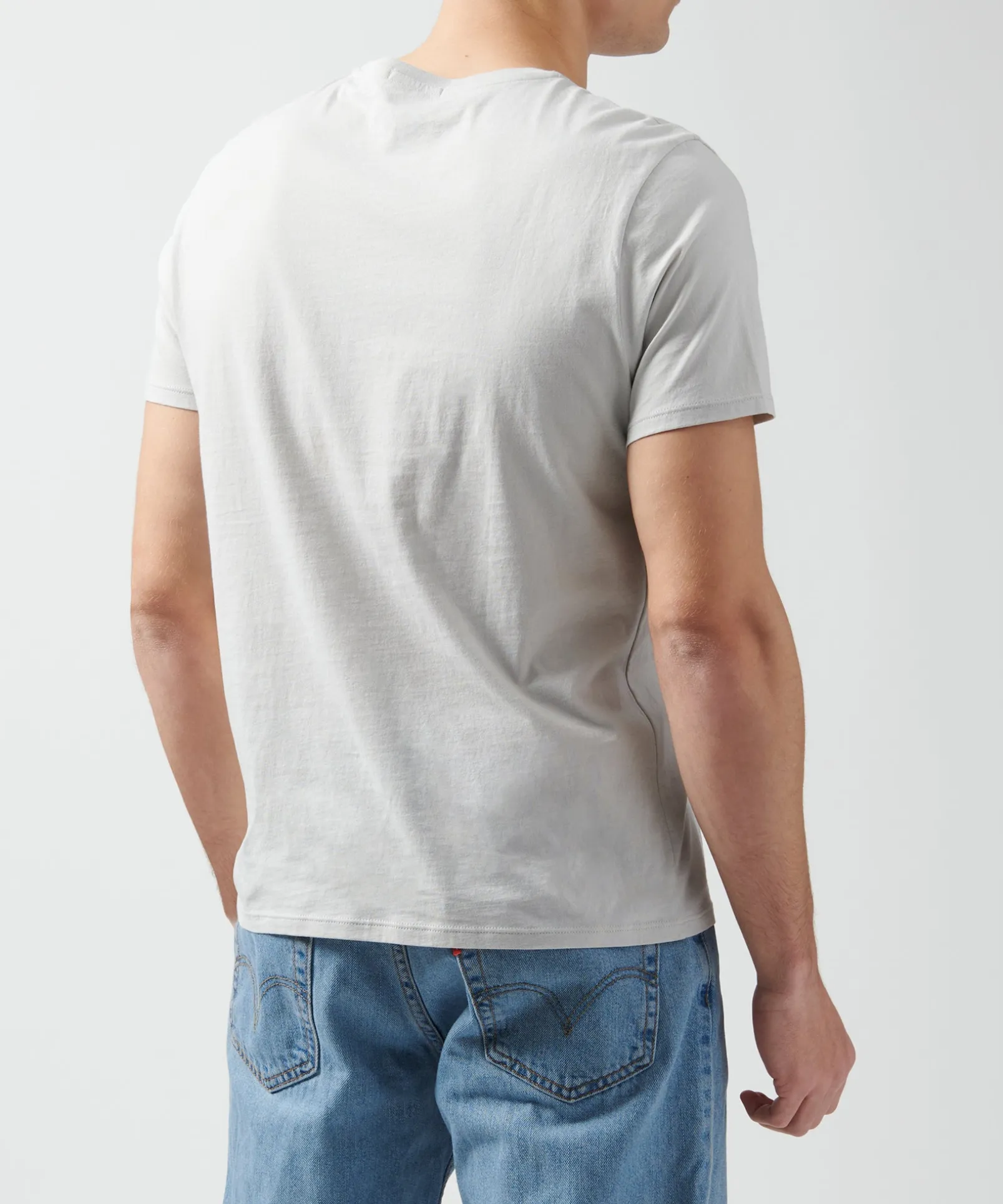 Classic Jersey Crew Neck Tee - Grey