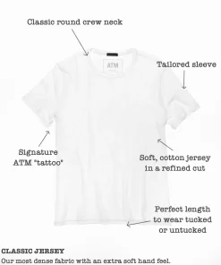 Classic Jersey Crew Neck Tee - Grey