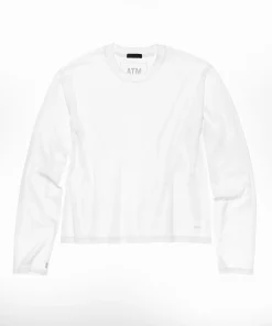 Classic Jersey Long Sleeve Boy Tee - White