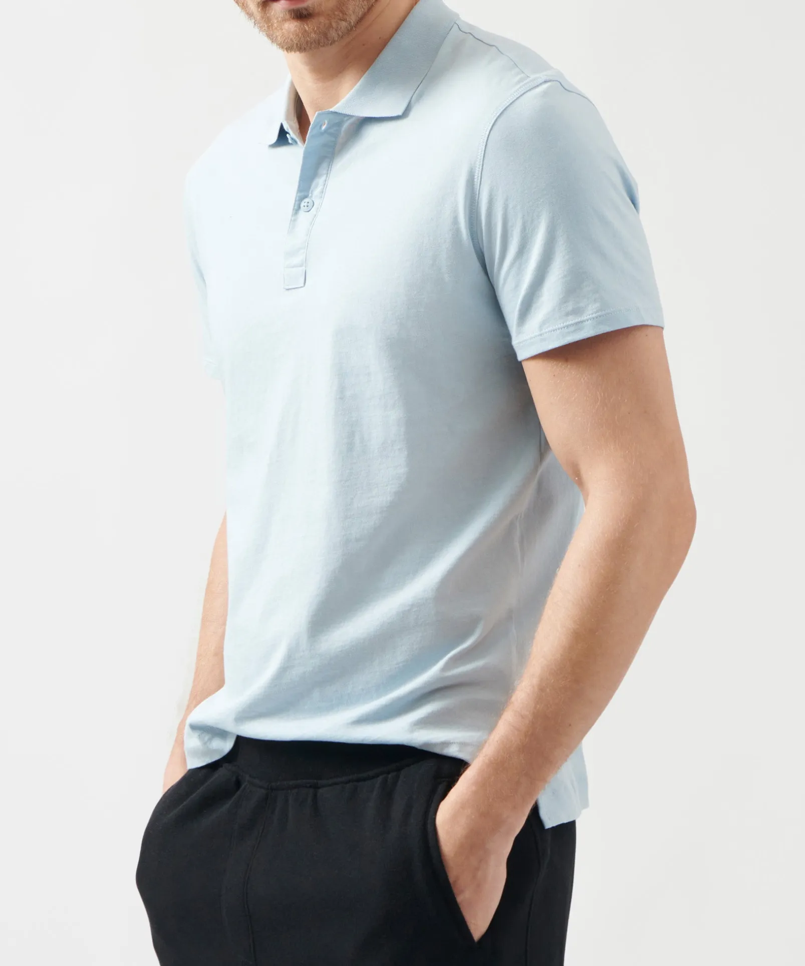 Classic Jersey Polo - Blue