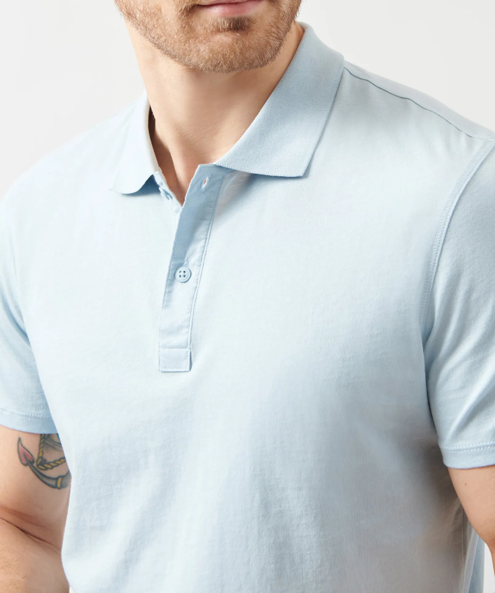 Classic Jersey Polo - Blue