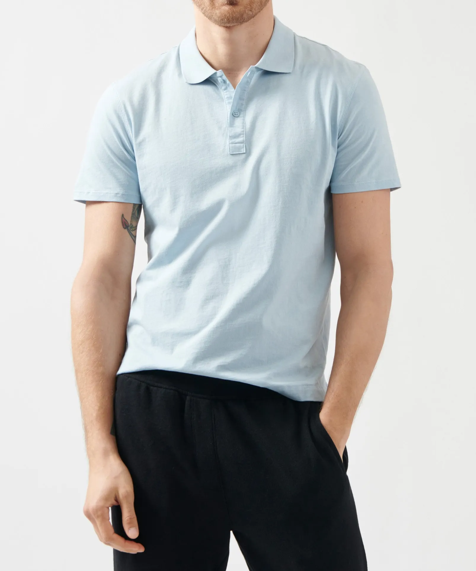 Classic Jersey Polo - Blue