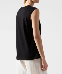 Classic Jersey Sleeveless Boy Tee - Black