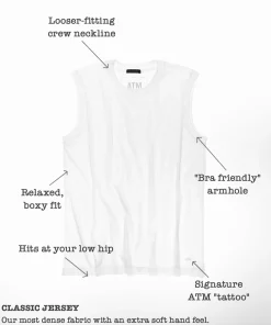 Classic Jersey Sleeveless Boy Tee - Black