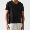Classic Jersey V-Neck Tee - Black