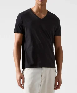 Classic Jersey V-Neck Tee - Black