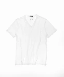Classic Jersey V-Neck Tee - White