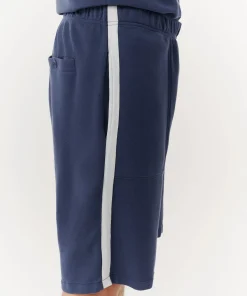 Cotton Pique Pull-On Shorts - True Navy