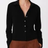 Heavy Modal Button Front Top - Black