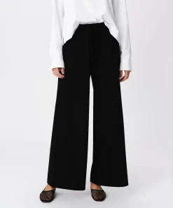 Heavy Modal Wide Leg Pull-On Pant - Black