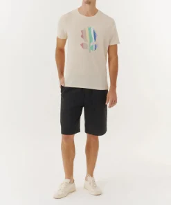 High Twist Jersey Crew Neck Tee - Stucco