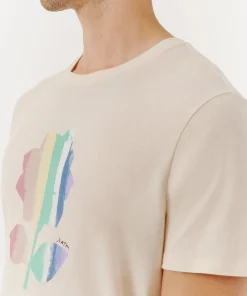 High Twist Jersey Crew Neck Tee - Stucco