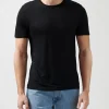 Modal Jersey Crew Neck Tee - Black