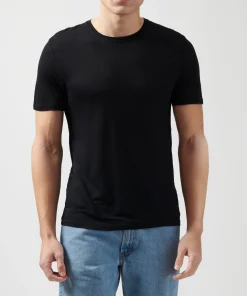 Modal Jersey Crew Neck Tee - Black