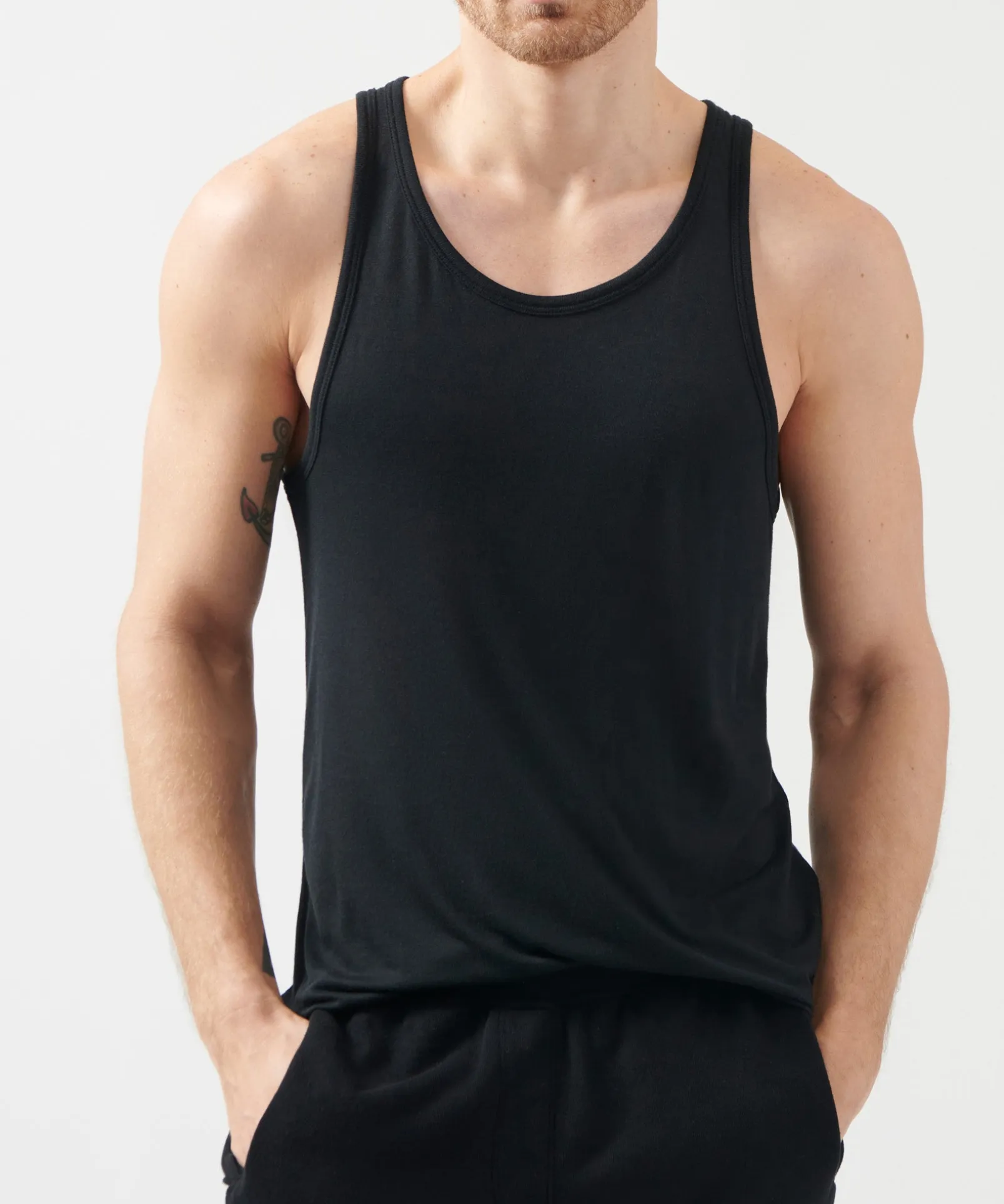 Modal Jersey Tank - Black