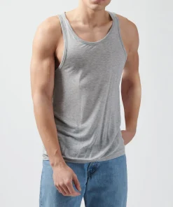 Modal Jersey Tank - Heather Grey