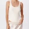Modal Rib Square Neck Bodysuit - Irish Cream