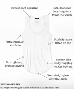 Modal Sweetheart Tank - White