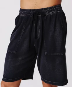 Pique With Wash Patch Pocket Short - Midnight