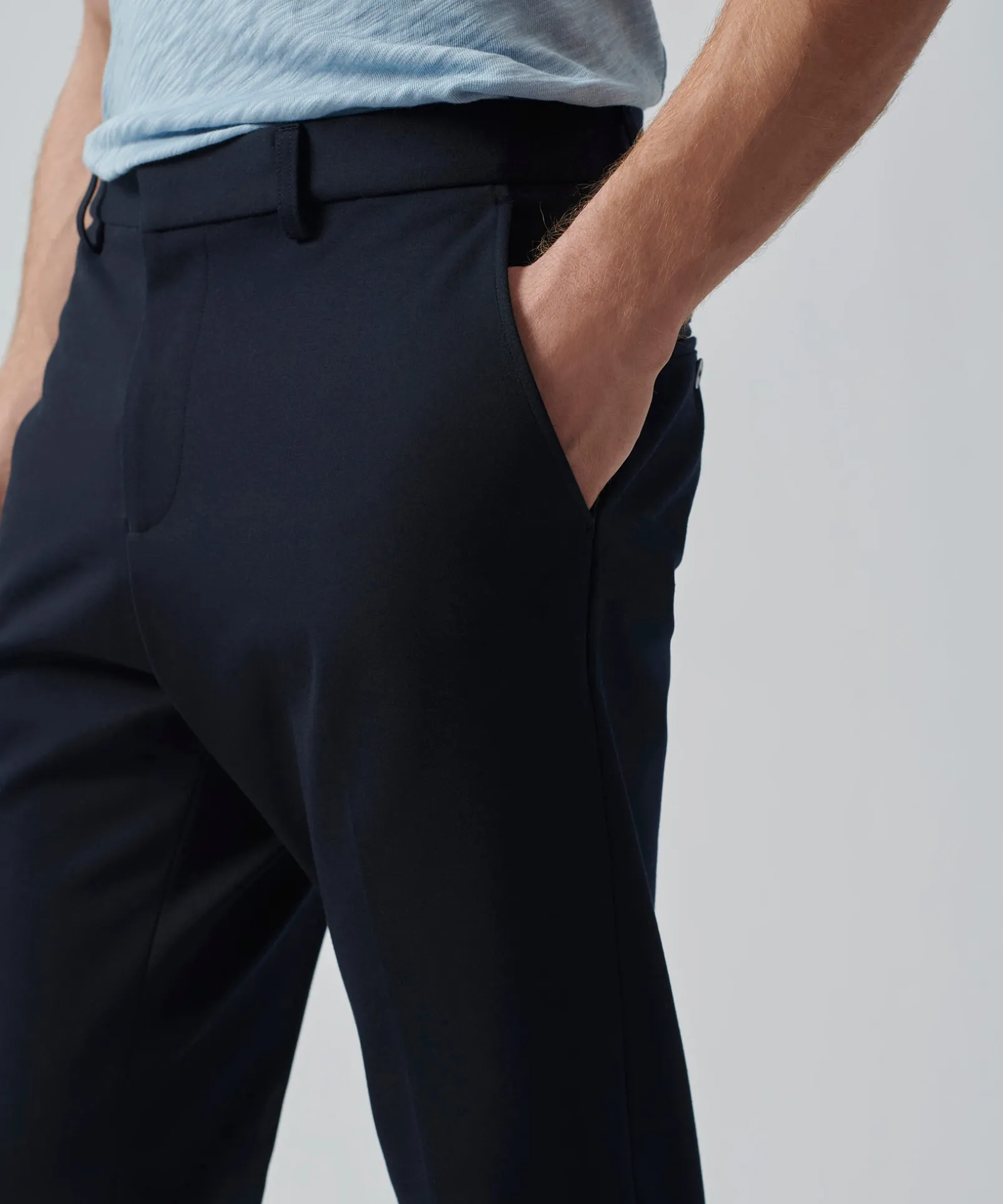 Ponte Slim Pants - Navy
