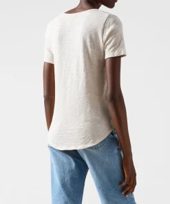 Slub Jersey Classic V-Neck Tee - Tan