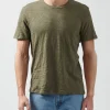 Slub Jersey Crew Neck Tee - Army