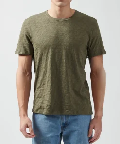 Slub Jersey Crew Neck Tee - Army