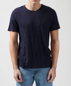 Slub Jersey Crew Neck Tee - Midnight