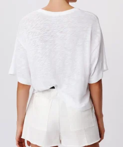 Slub Jersey Crew Neck Tee - White