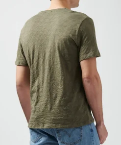 Slub Jersey Crew Neck Tee - Army