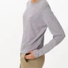 Slub Jersey Long Sleeve Crop Tee - Moon