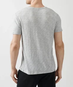 Slub Jersey V-Neck Tee - Heather Grey