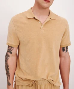 Towel Terry Short Sleeve Polo - Sand Castle